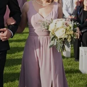 Kennedy Blue Riley Bridesmaid Dress, Maxi Floor Length in Desert Rose